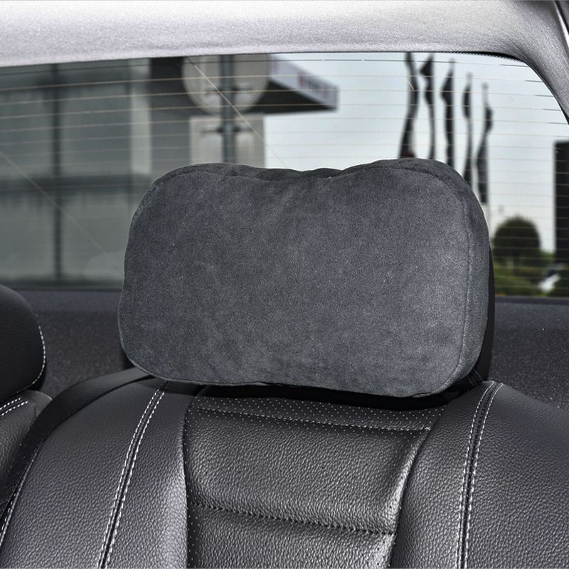 Rear Headrest Mercedes Benz E C GLC GLE GLS Microfiber Tongka brown new front view 6