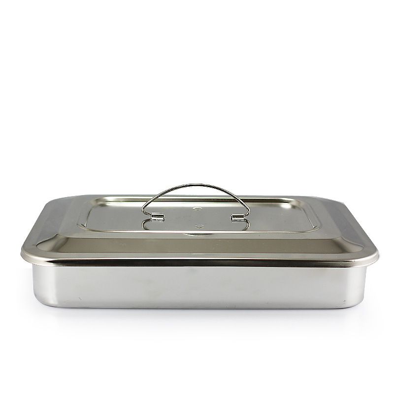 Jinbokang Stainless Steel Sterilization Box Surgical... 9 inch no hole [201 view 6
