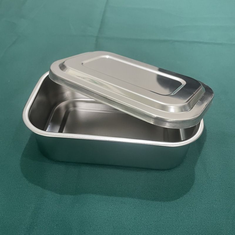 Jinbokang Stainless Steel Sterilization Box Surgical... 6 inch no hole [304