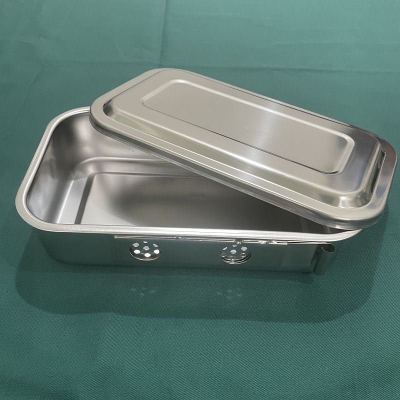 Jinbokang Stainless Steel Sterilization Box Surgical... 8 inch hole [304