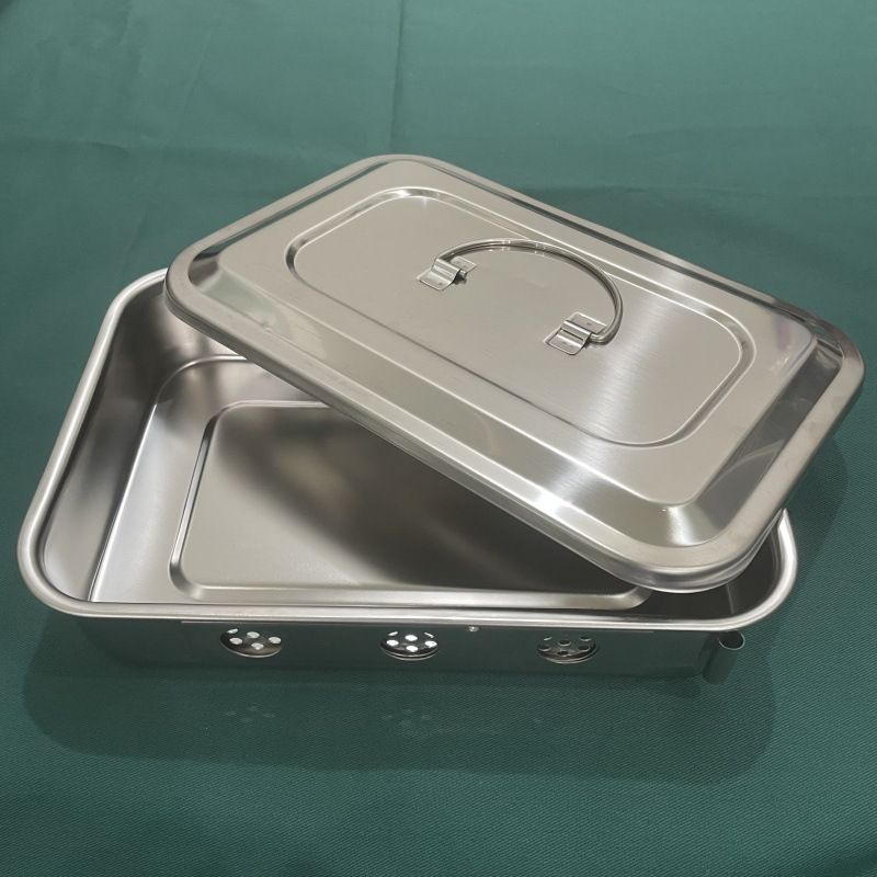 Jinbokang Stainless Steel Sterilization Box Surgical... 9 inch hole [304
