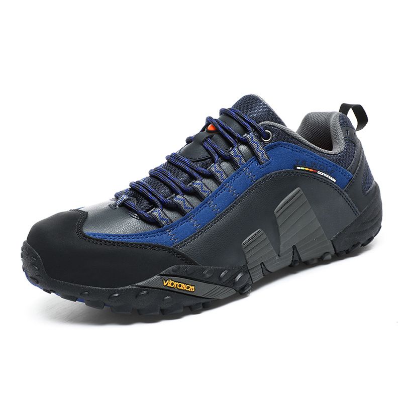 Lefectic Hiking Shoes Genuine Leather Waterproof. Dark blue 44 — image 1