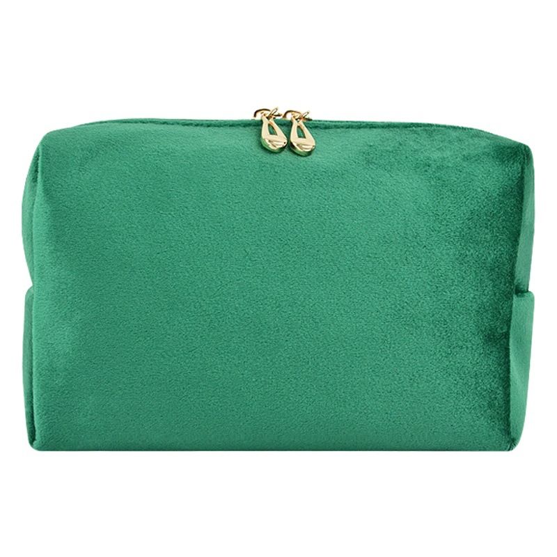 Dajia Velvet Makeup Bag Cube Travel Storage Green 18*11*7.5cm view 2