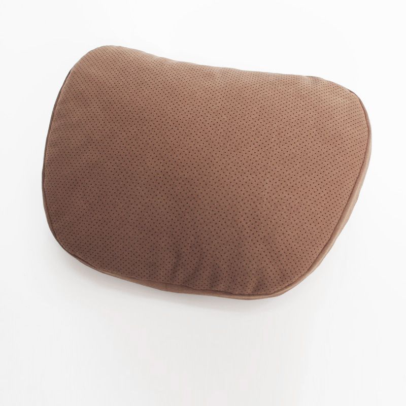Car Headrest Lumbar Support Artificial Plush Other Mayba brown - headrest view 3