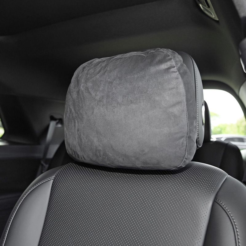 Car Headrest Suede for Mercedes Benz S Class Maybach Red tea orange headrest view 2