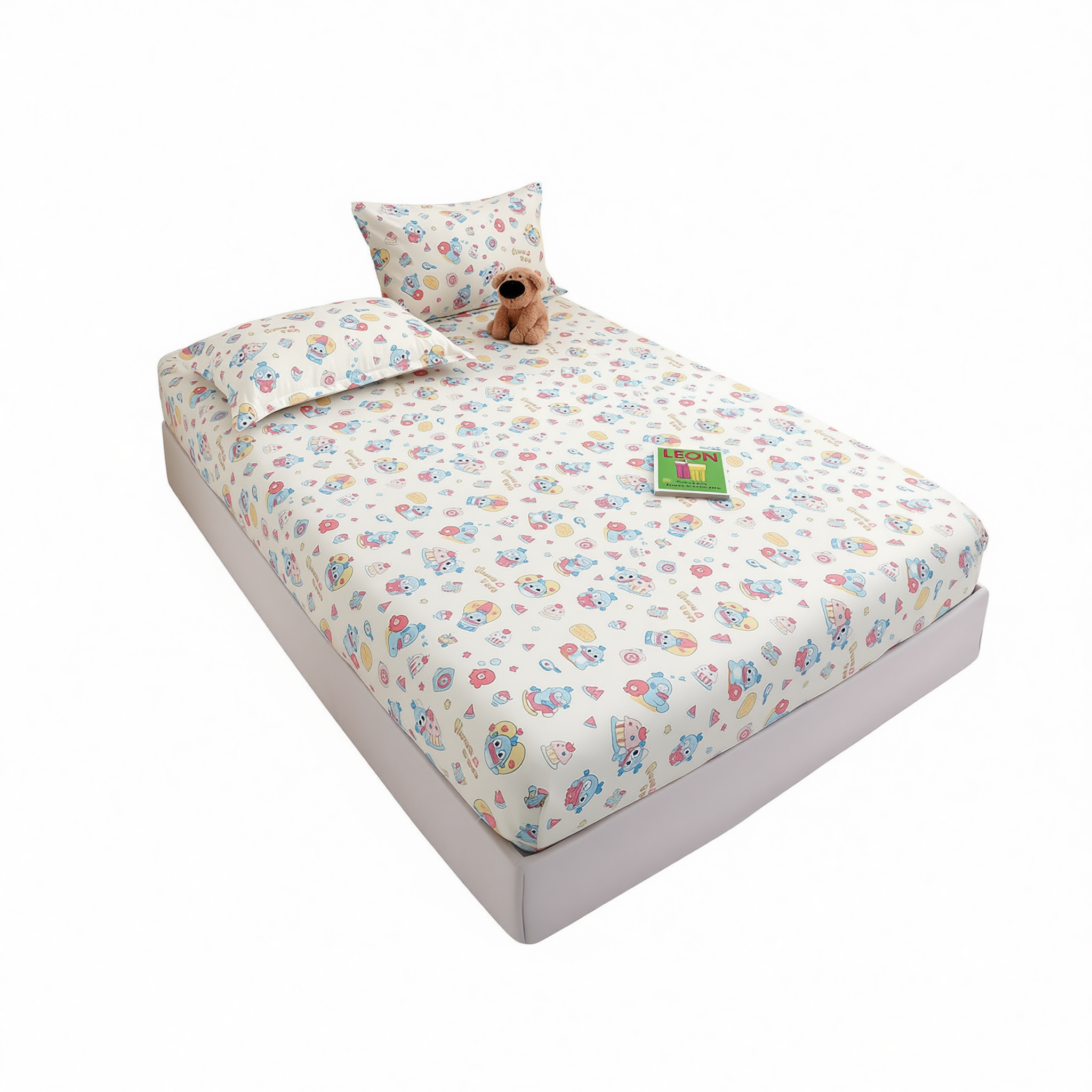 Yuan sheng Home Textiles Cartoon Dog 40s Cotton. Blue cat 120cm/200cm thin view 2