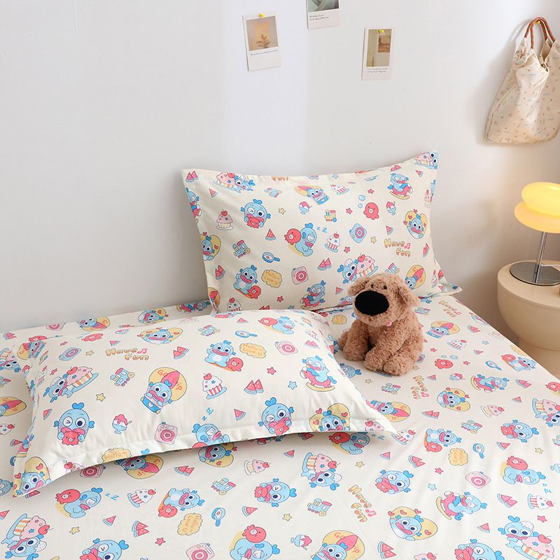 Yuan sheng Home Textiles Cartoon Dog 40s Cotton. Blue cat 180cm/220cm thin view 3