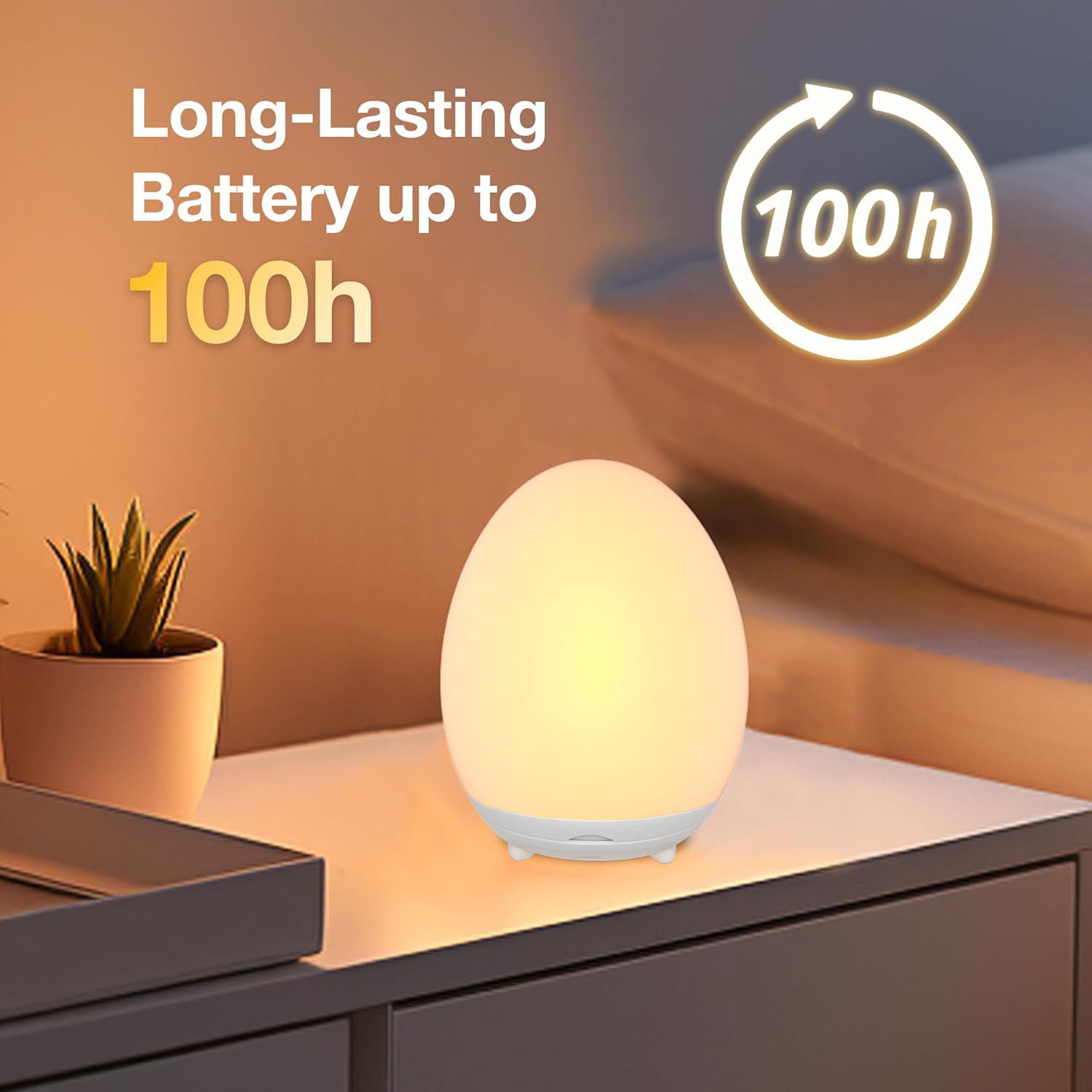 Yt Egg Night Light USB RGB Timing Power 5w brightness adjustable (w) view 2