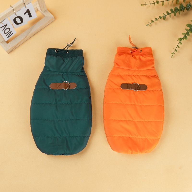 Pet Vest Polyester Warm Coat for Dogs Cats Yellow XL view 4