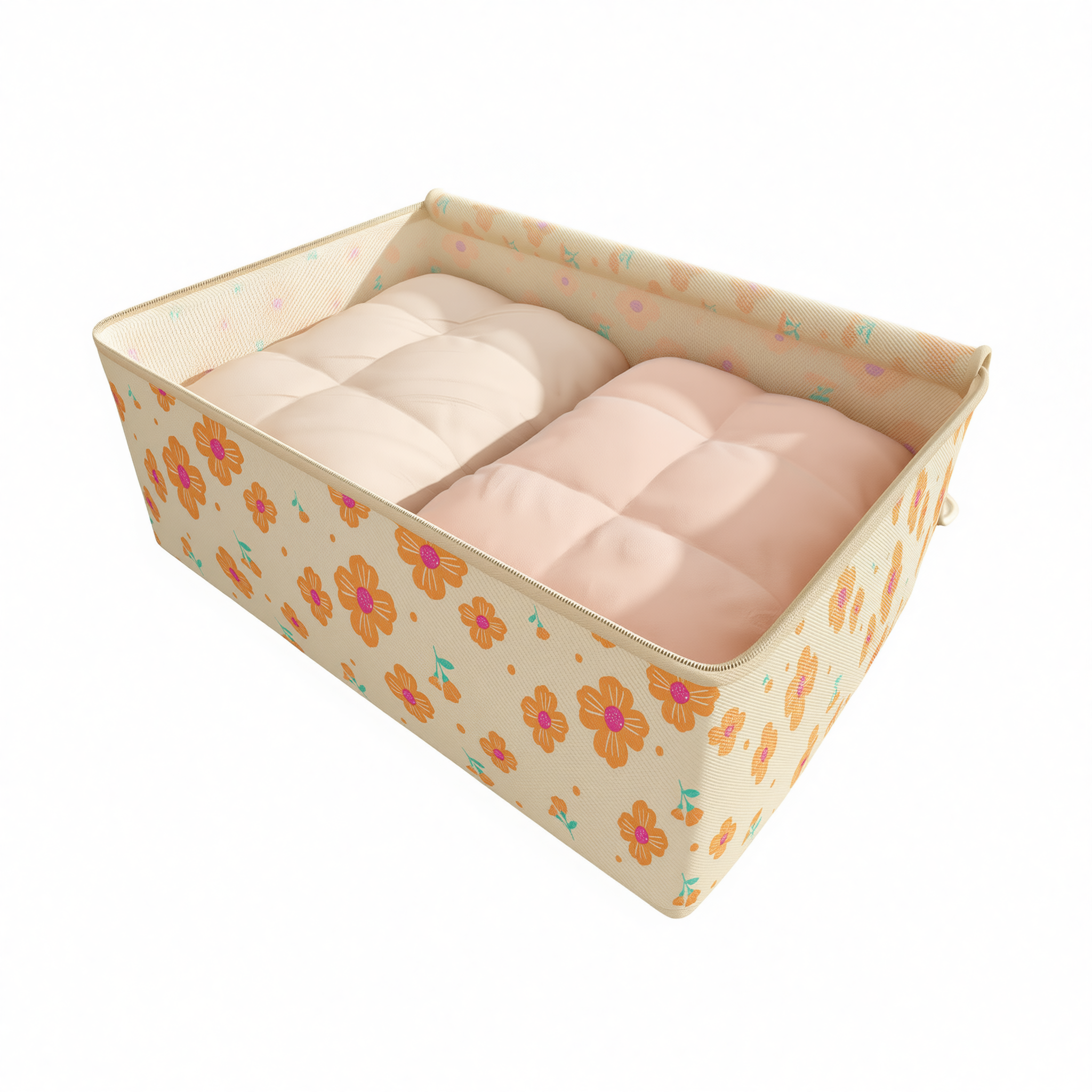 Friend Clothes Storage Bag Non-woven Moving Organizer Sky blue-[regular view 3
