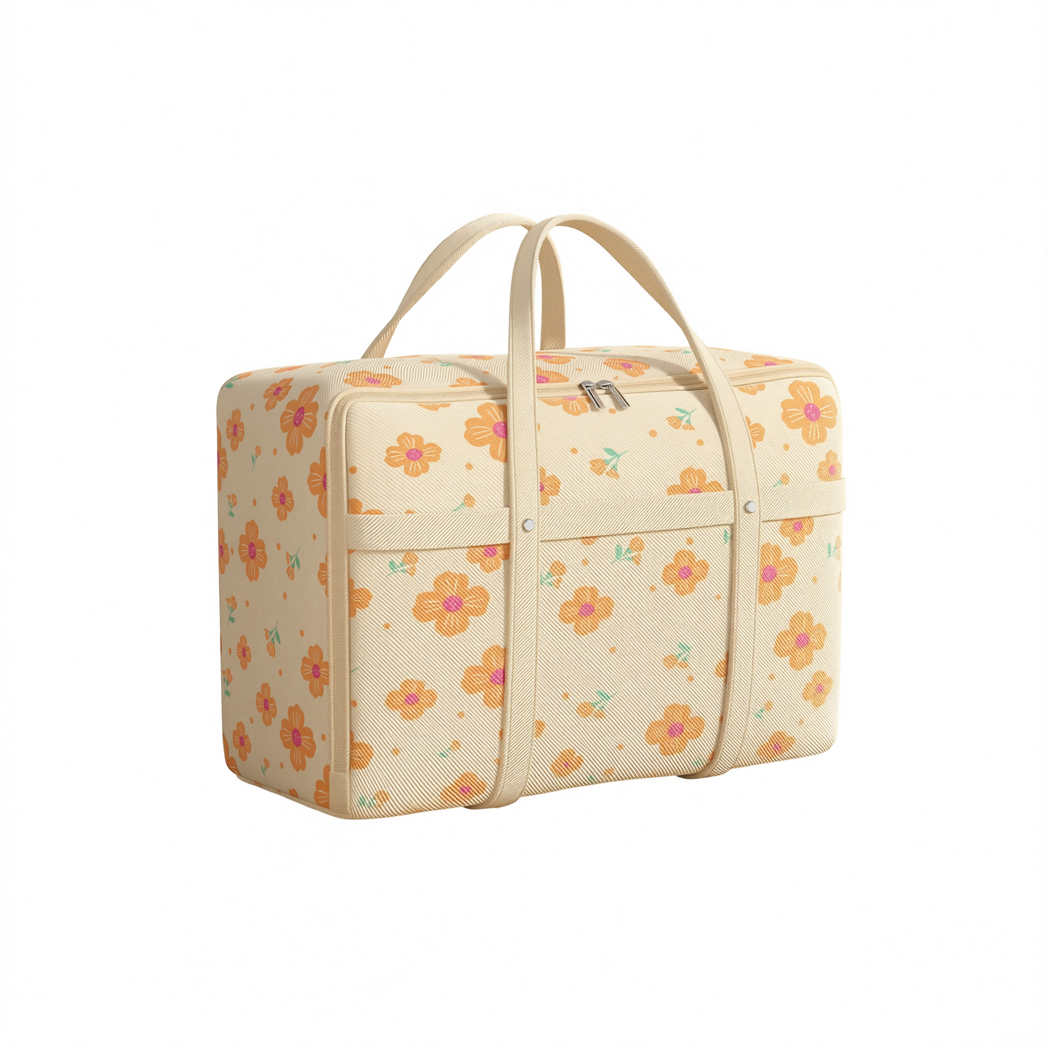 Friend Clothes Storage Bag Non-woven Moving Organizer Light apricot