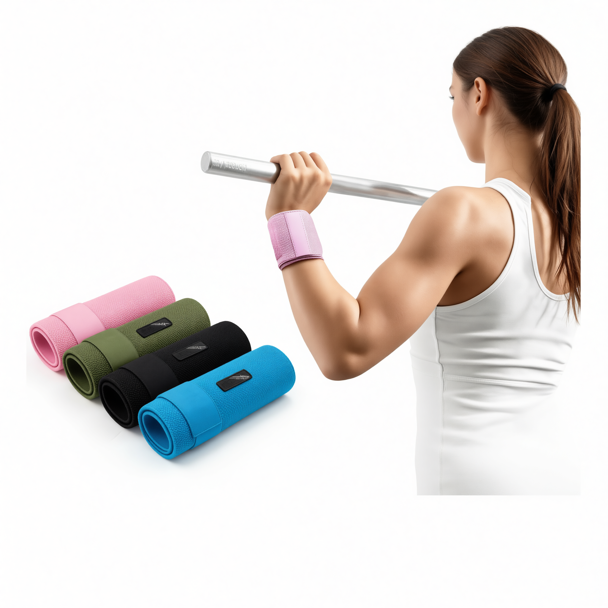Wrist Compression Bandage Adjustable Fitness Support Dreamy pink compression view 3