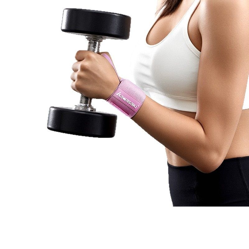 Wrist Compression Bandage Adjustable Fitness Support Dreamy pink compression view 4