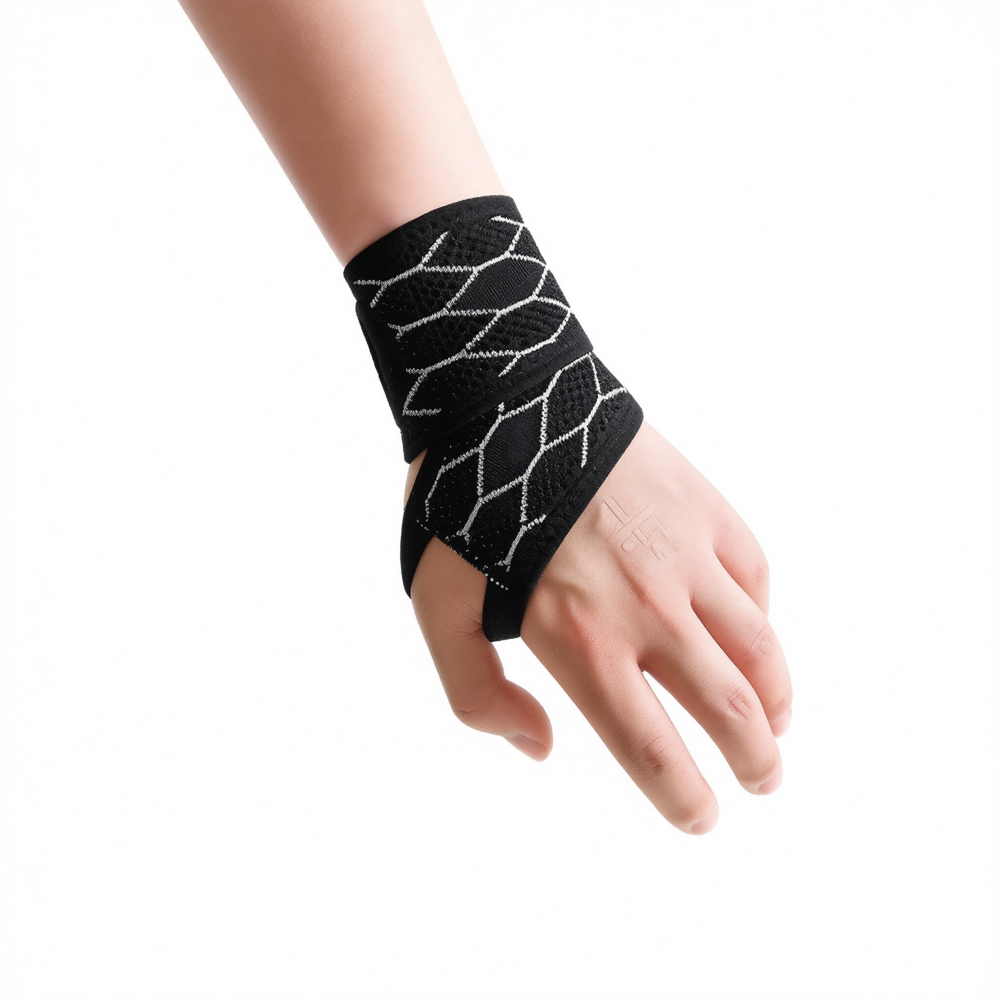 Wristband Sports Compression Brace Polyester Charming purple - one pair view 2