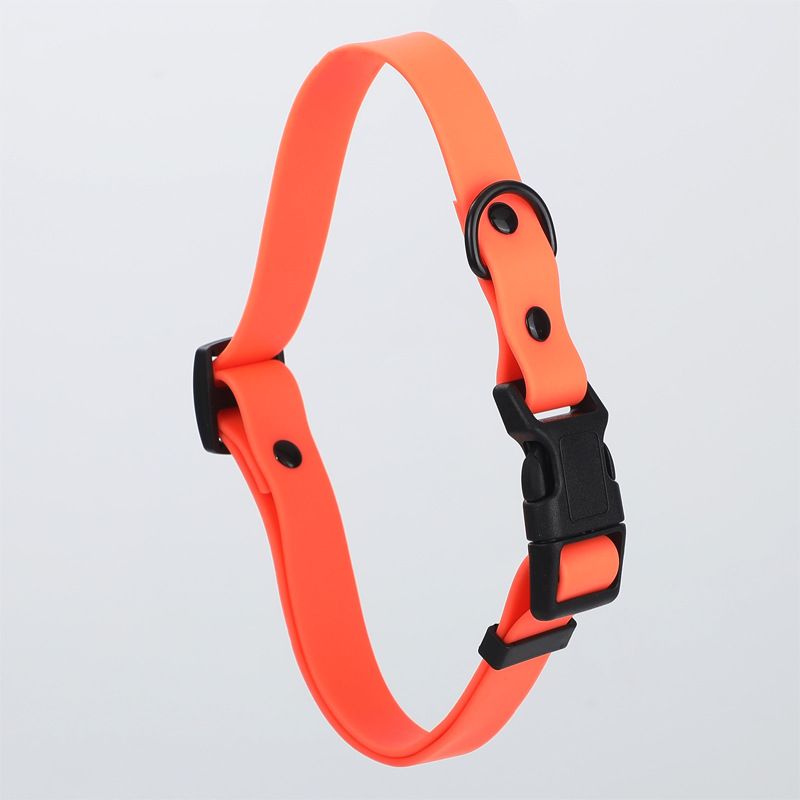 Dog Collar Roommate PVC Adjustable S M L Orange M size - recommended for dogs view 3