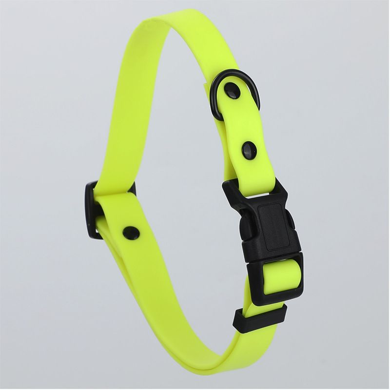 Dog Collar Roommate PVC Adjustable S M L Fluorescent yellow M size view 5