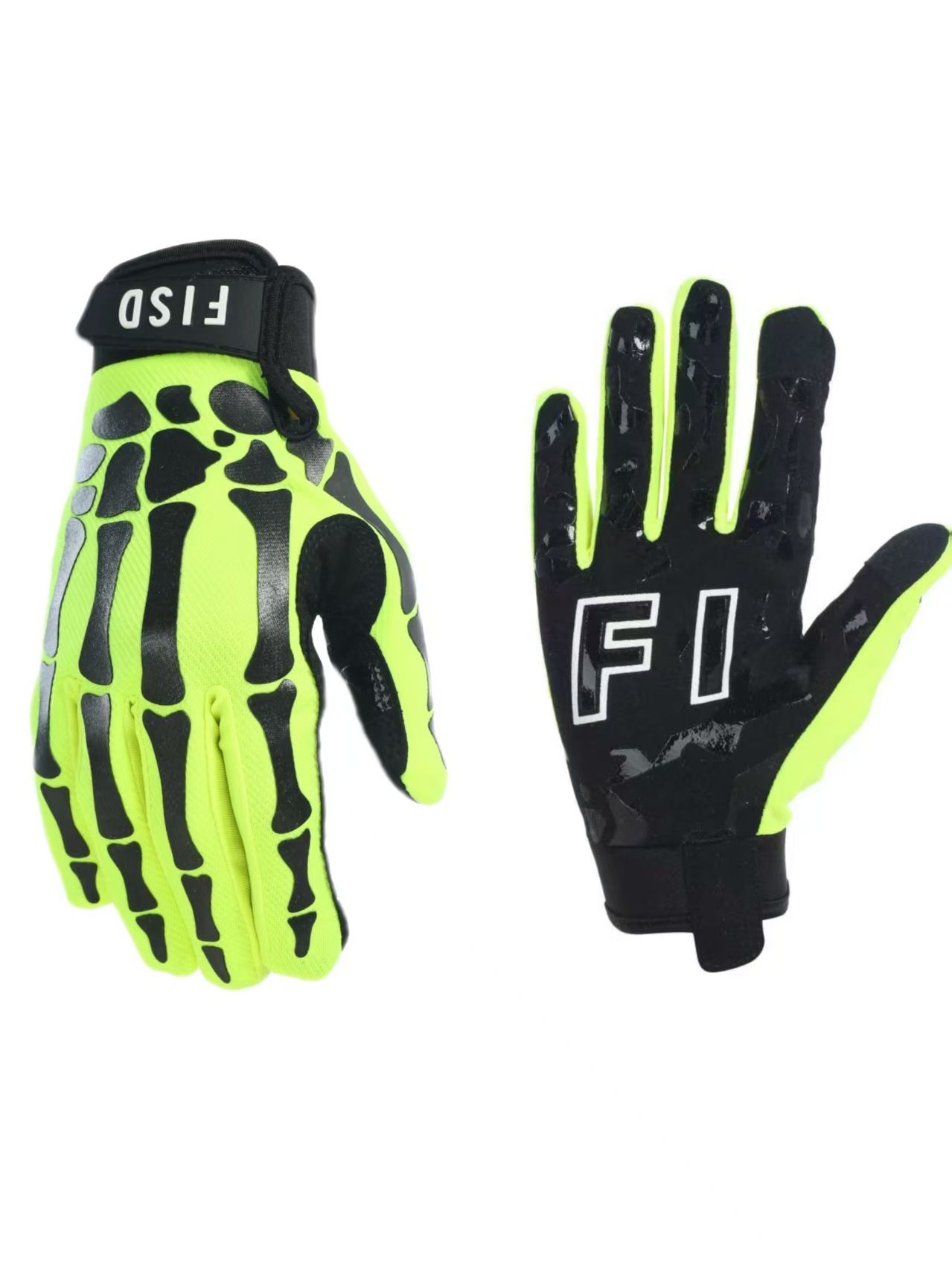 FISD Bicycle Gloves Touchscreen Breathable. green L