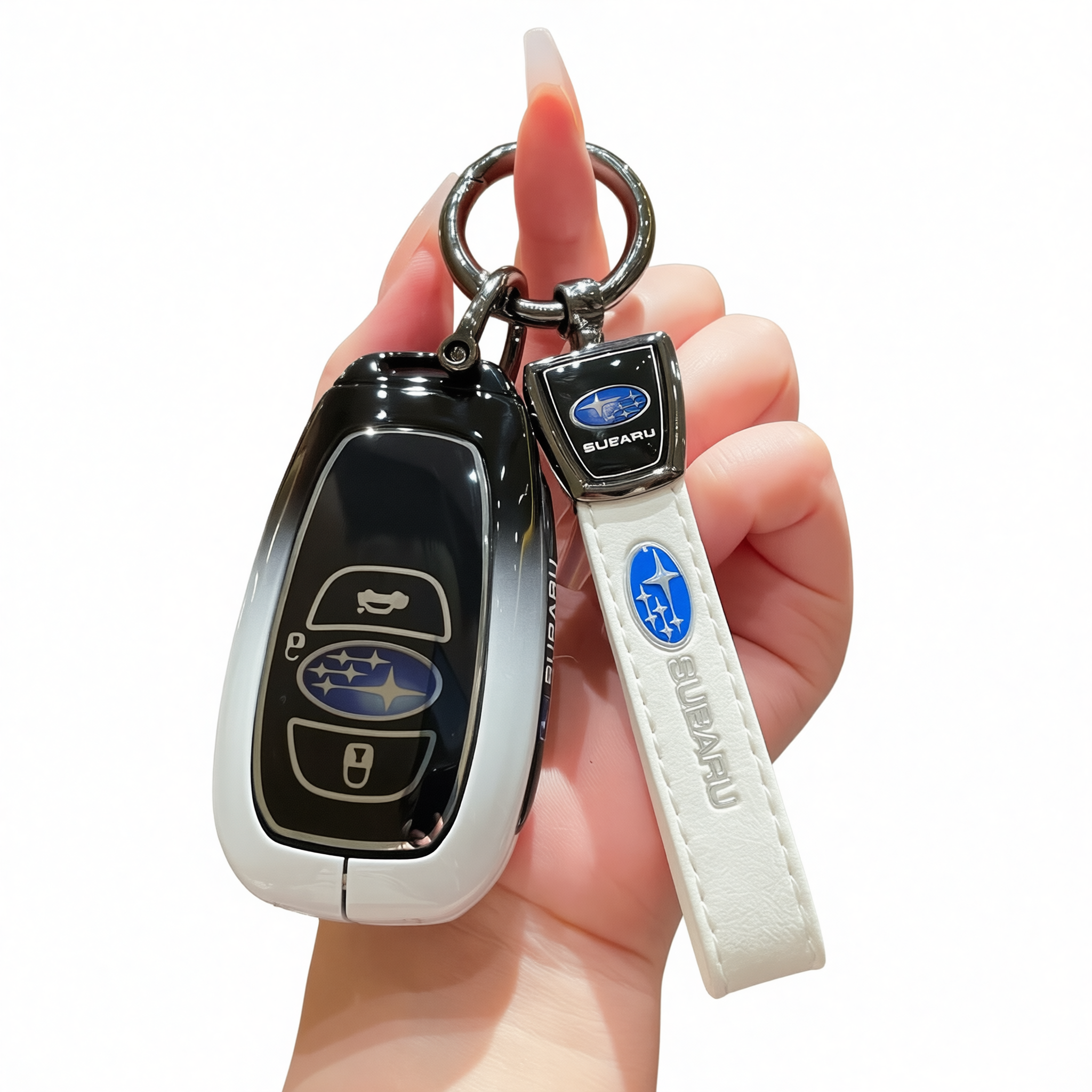 Subaru Key Cover Zinc Alloy Gradient Black White Standard Gradient black and — image 1