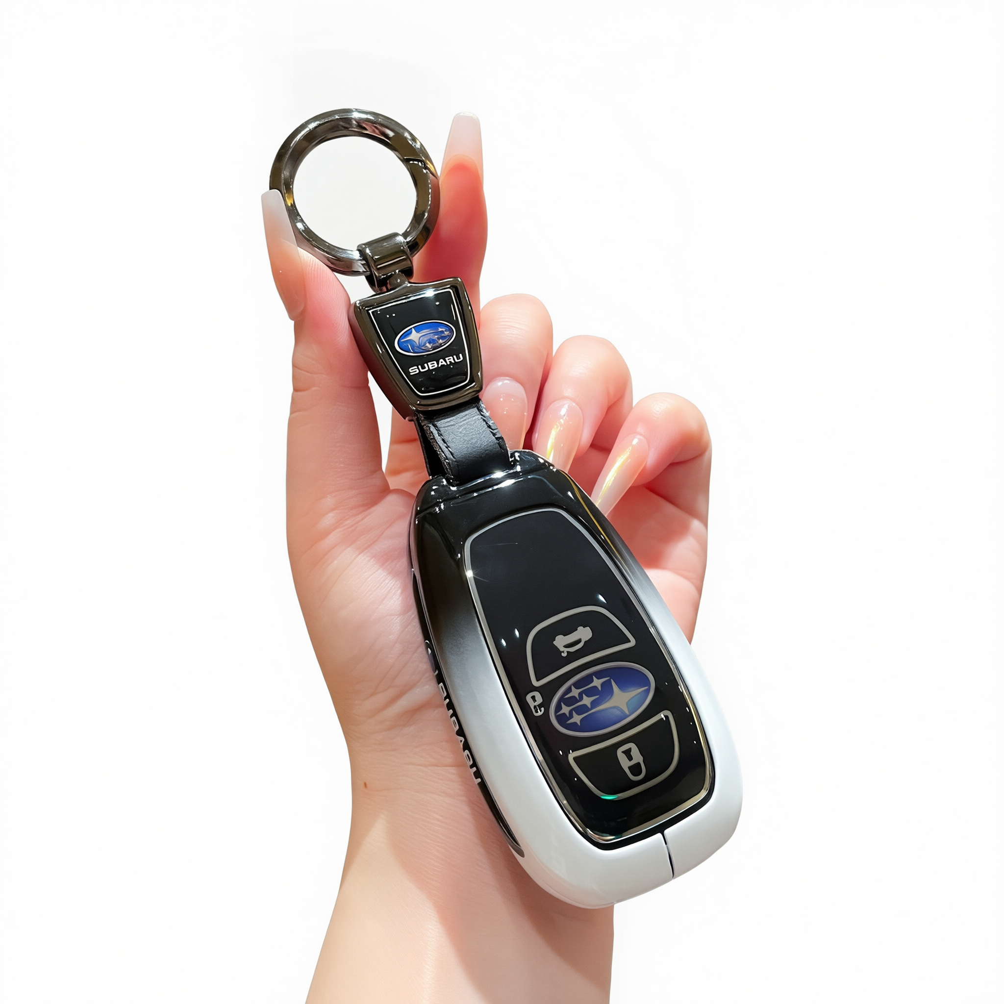 Subaru Key Cover Zinc Alloy Gradient Black White Standard Gradient black and — image 1