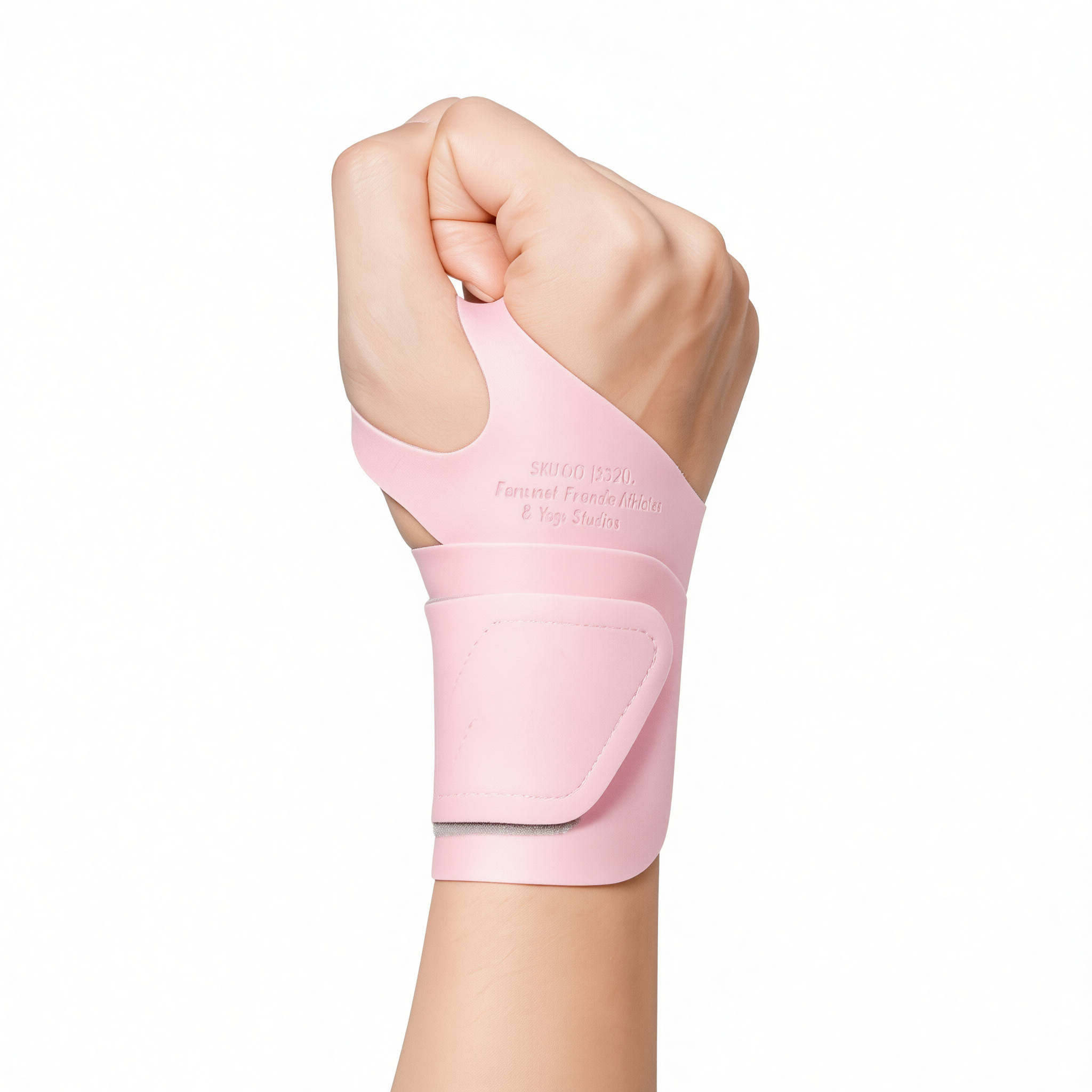 Sports Wristband Polyester Fiber Unisex Sweat Absorbing Elegant pink