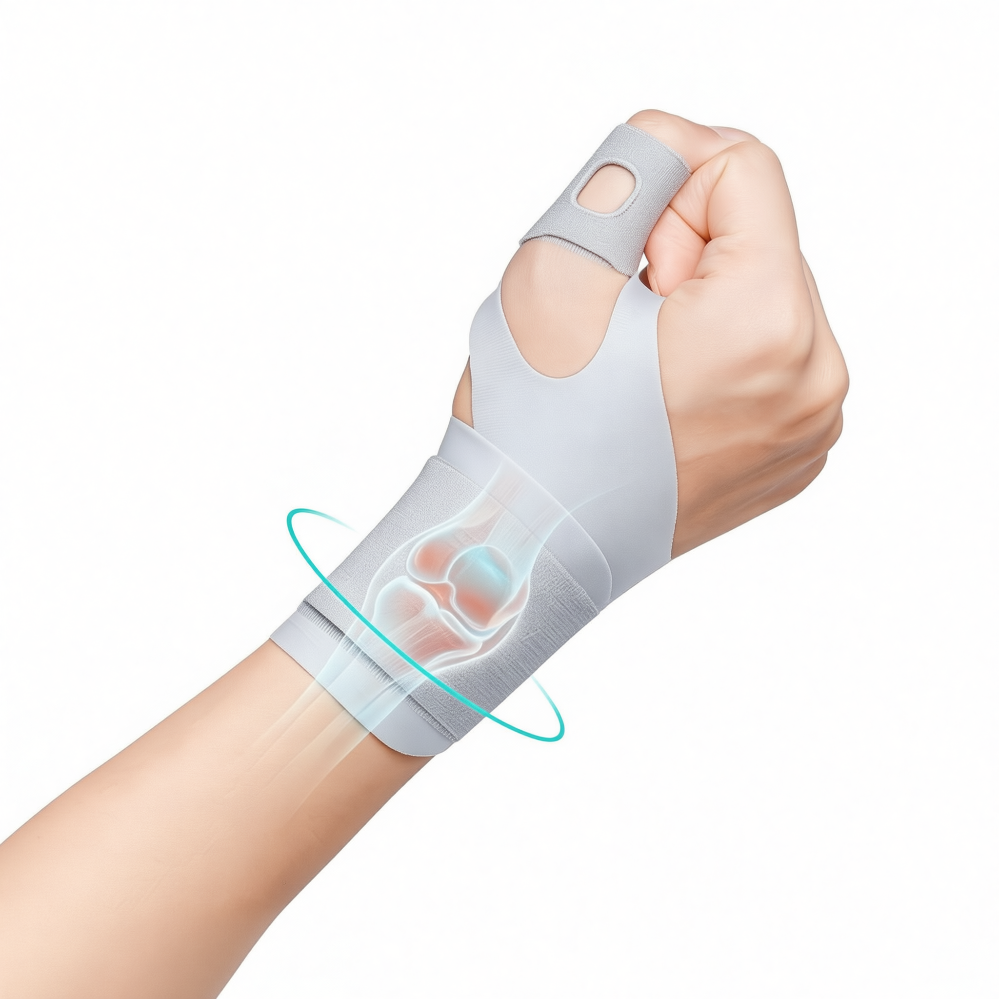 Sports Wristband Polyester Fiber Unisex Sweat Absorbing Premium grey view 2