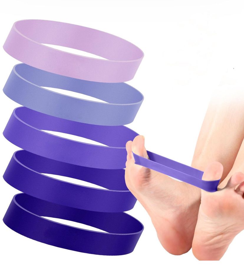 Lush Finger Tension Ring Bunion Corrector Set Dark purple finger tension ring