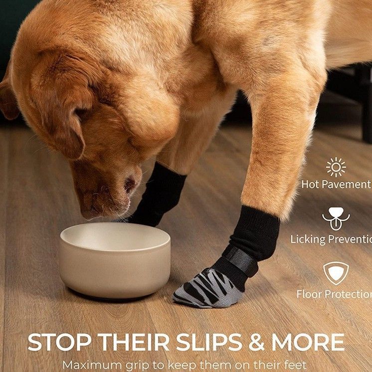 Dog Shoes Waterproof Non Slip Medium Large Ordinary velcro [4 pieces] M medium view 3