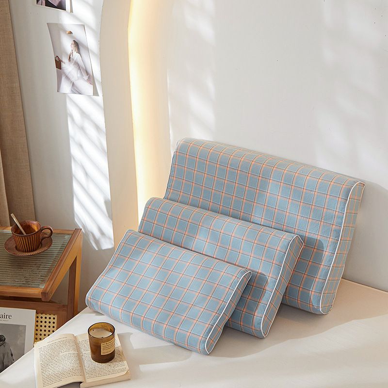 Mengxuan Cotton Pillowcase 4060 July orchid Latex cotton pillowcase 30*50 (one