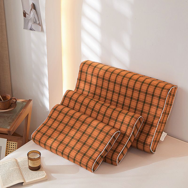 Mengxuan Cotton Pillowcase 4060 Riddle orange Latex cotton pillowcase 40*60