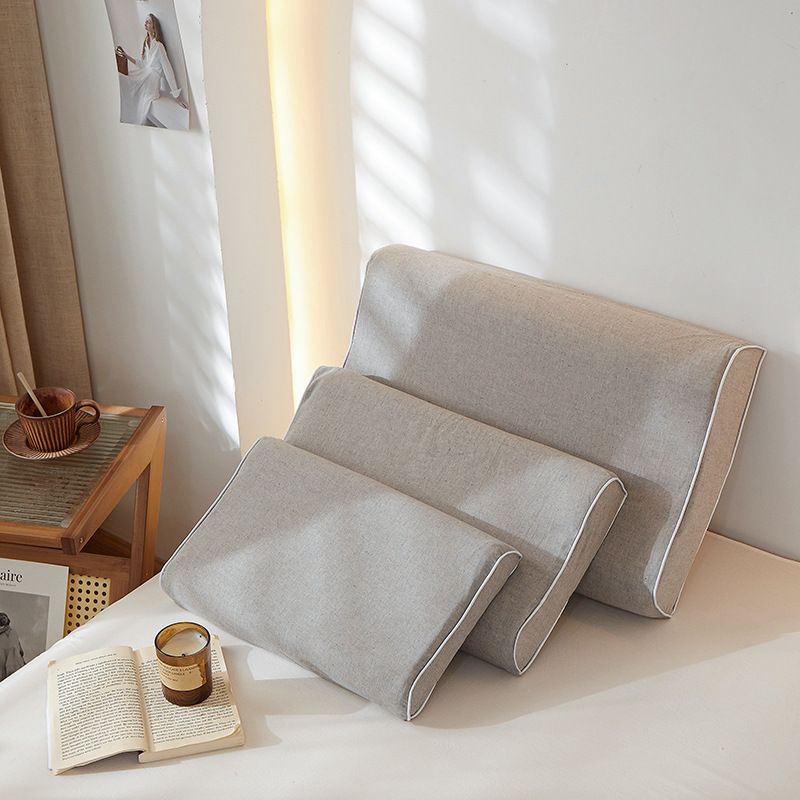 Mengxuan Cotton Pillowcase 4060 Iceberg grey Latex cotton pillowcase 30*50