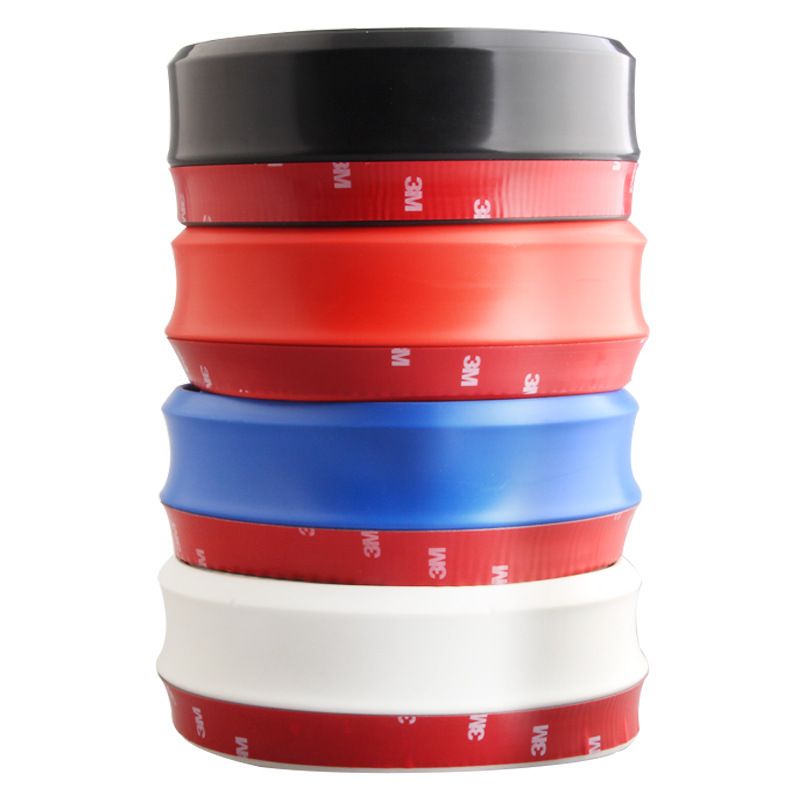 Ning zhi Car Front Lip Anti-Collision Strip TPE. 2.5m [black and red] one piece view 4