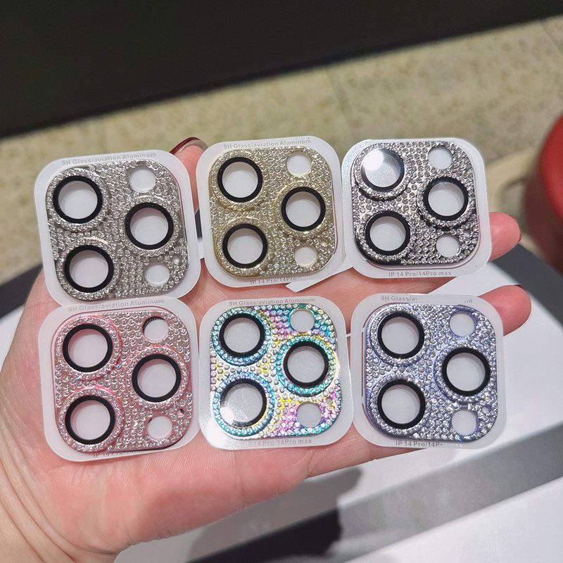 Yixi Lens Protector iPhone 17Pro Diamond Alu [all-inclusive full diamond lens view 2