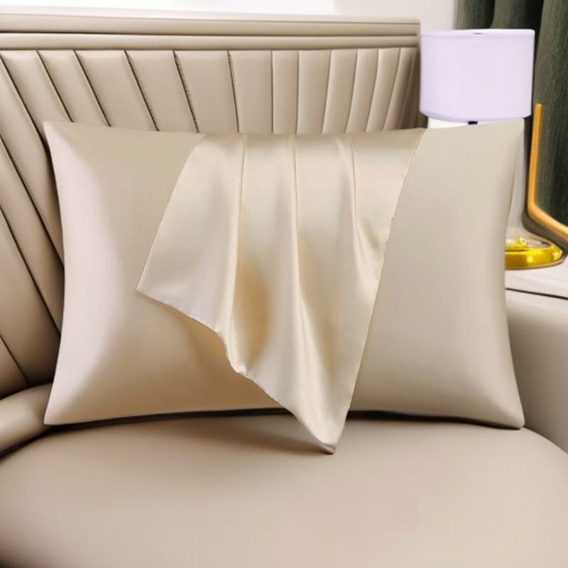 Pillowcase Polyester 60 Thread Count Solid Color Gentleman gray 50*66cm【pack of 2】 view 5