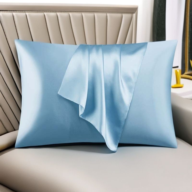 Pillowcase Polyester 60 Thread Count Solid Color Elegant jade 50*75cm【1 pack】 view 4