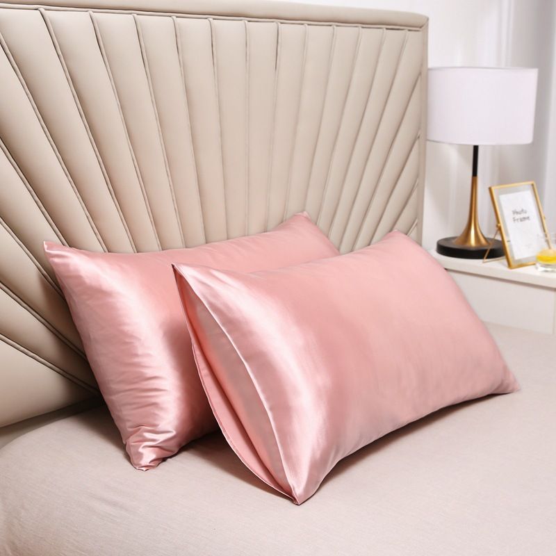 Pillowcase Polyester 60 Thread Count Solid Color Elegant jade 48*74cm【pack of 2】