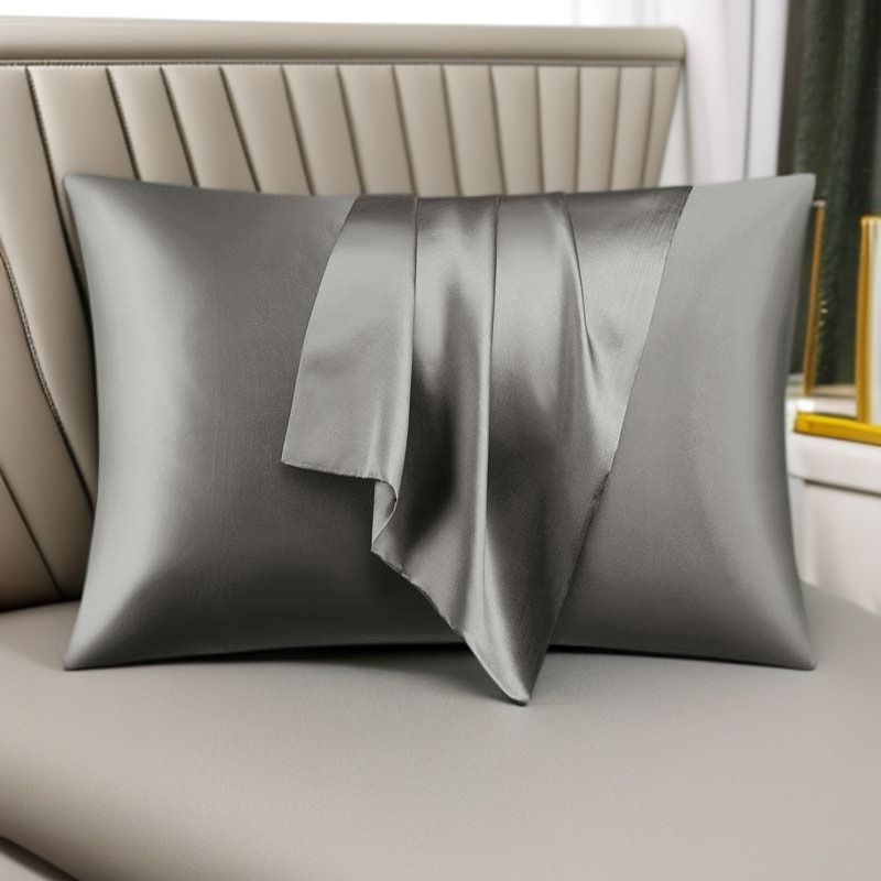 Pillowcase Polyester 60 Thread Count Solid Color Wine red 48*74cm【1 pack】 view 2