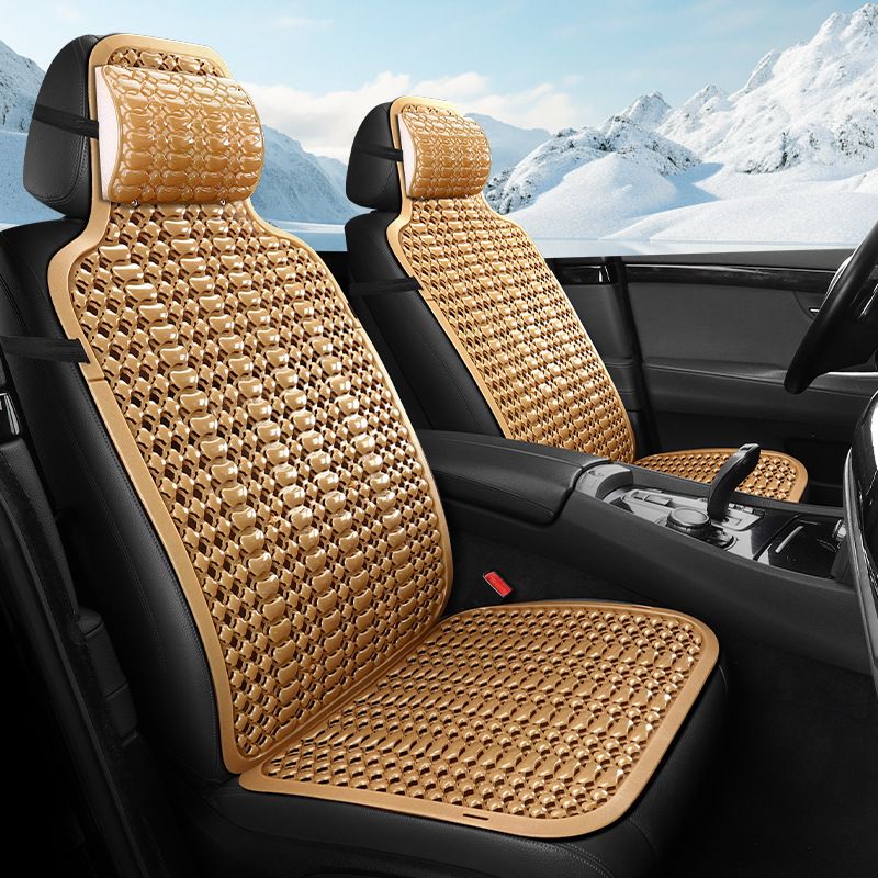 Plastic Car Seat Cushion Ventilated Cooling Pad Base - light blue plastic pad view 4