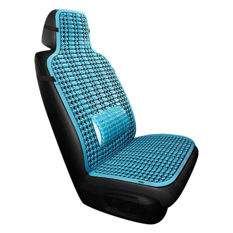 Plastic Car Seat Cushion Ventilated Cooling Pad Base - light blue plastic pad view 6