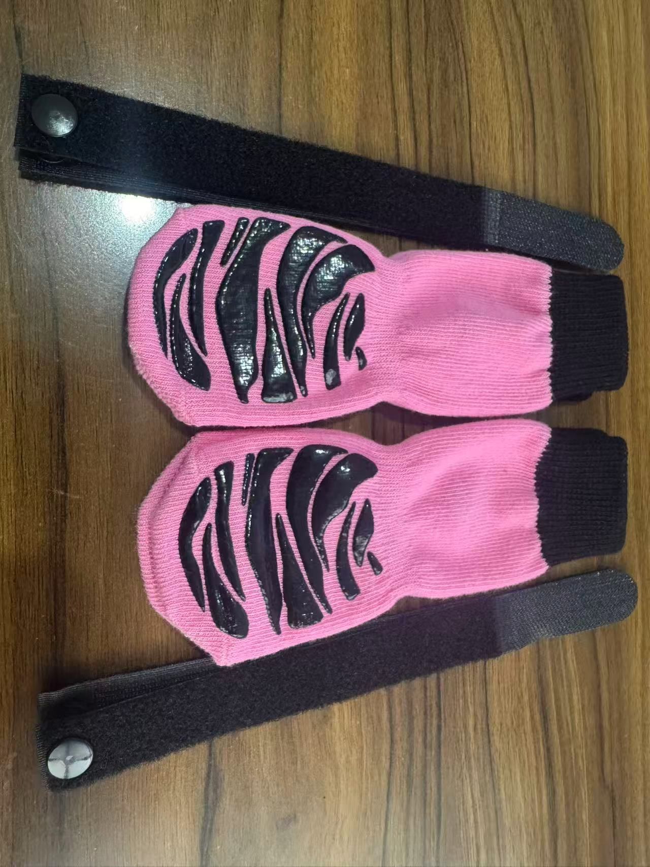 Dog Shoes Waterproof Non Slip Medium Large Pink tiger claw [opp bag] L large