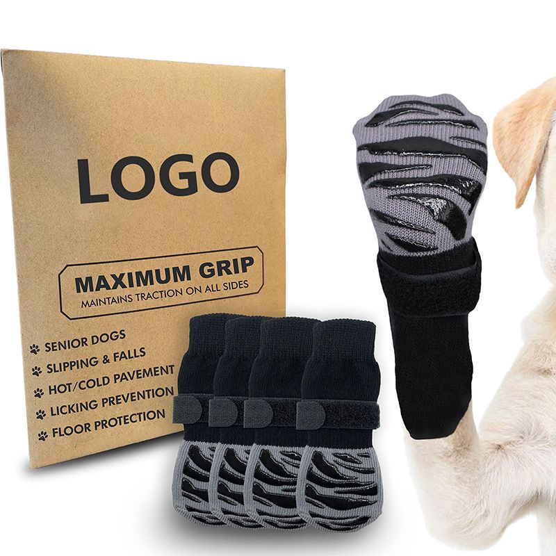 Dog Shoes Waterproof Non Slip Medium Large Pink tiger claw [high-end storage view 2