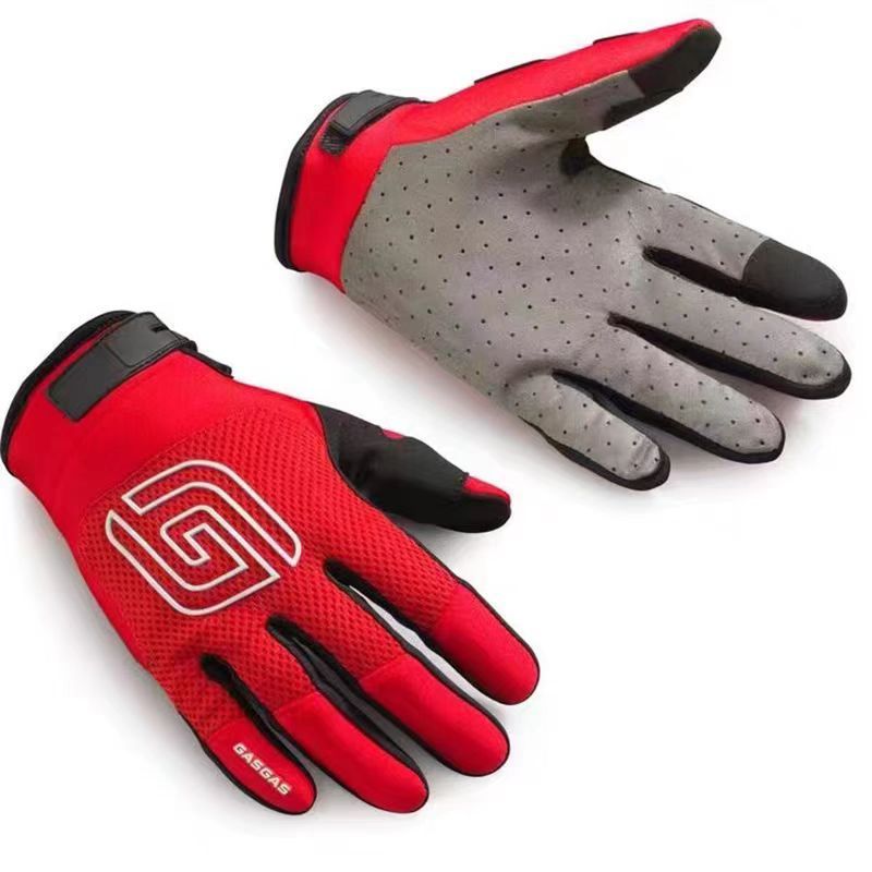 Gas Bicycle Gloves Nylon Thin Outdoor All red XL