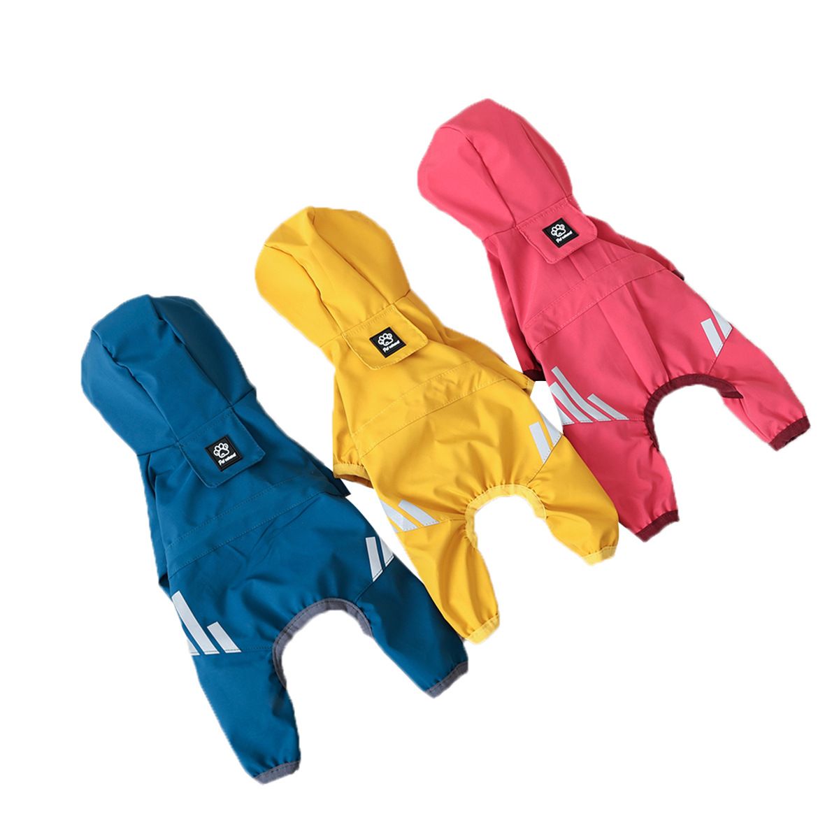 Lelemiao Dog Raincoat Waterproof Four Legs M view 6