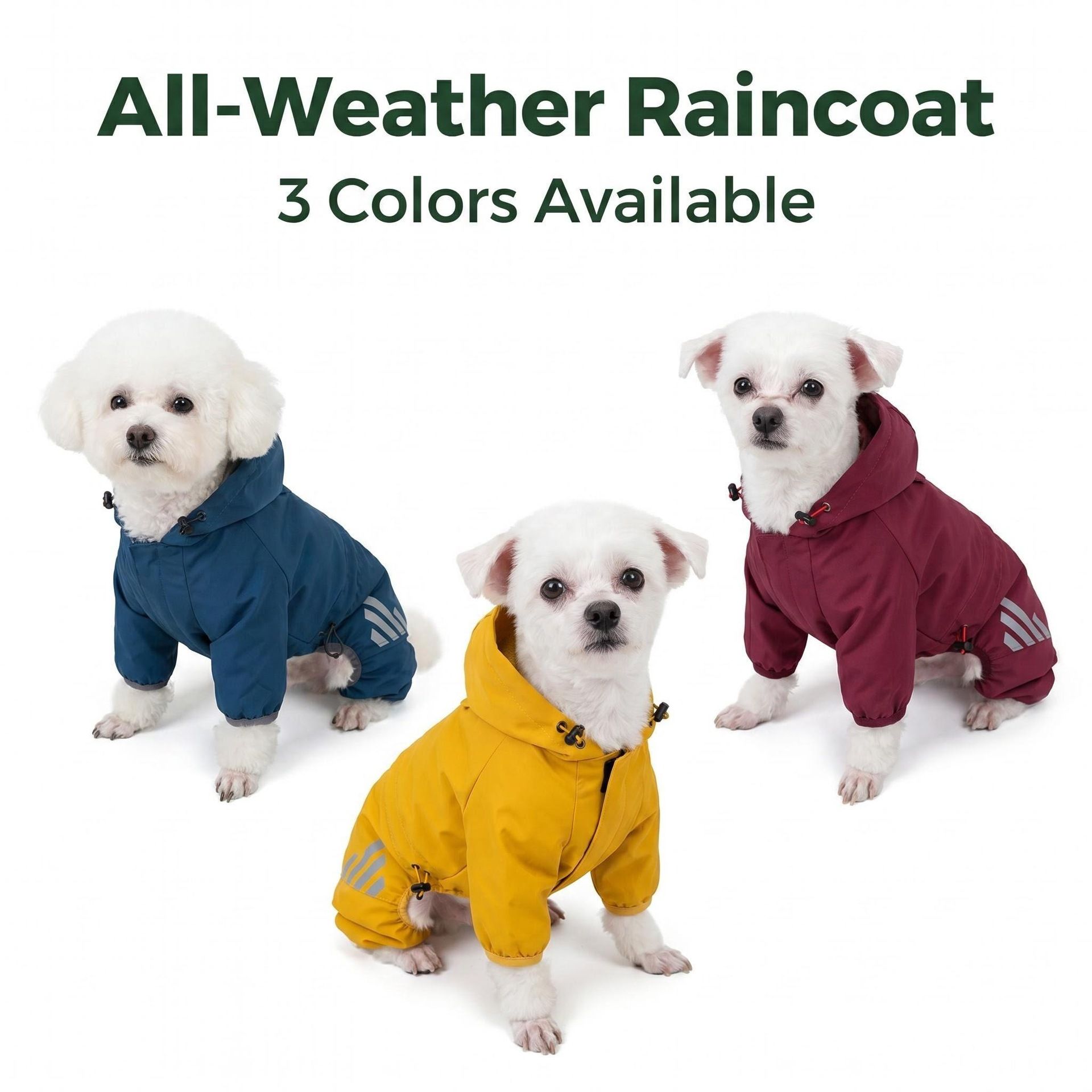 Lelemiao Dog Raincoat Waterproof Four Legs XXL view 2