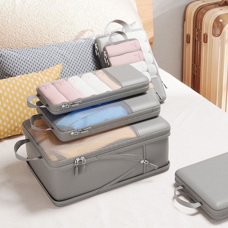 Travel Storage Bag Mu Family Expandable Compression Pink Large size [25*12*36] view 2