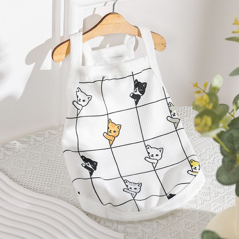 Pet Vest Halley Dog Cat Waffle Tank Top XS(19g) — image 1