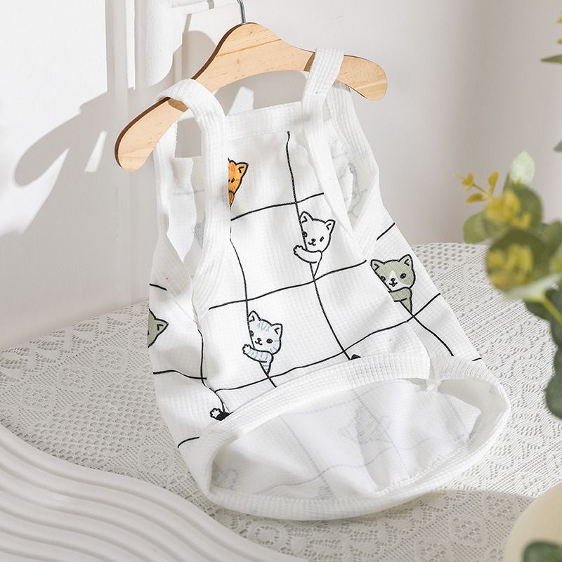Pet Vest Halley Dog Cat Waffle Tank Top L（38g） view 3