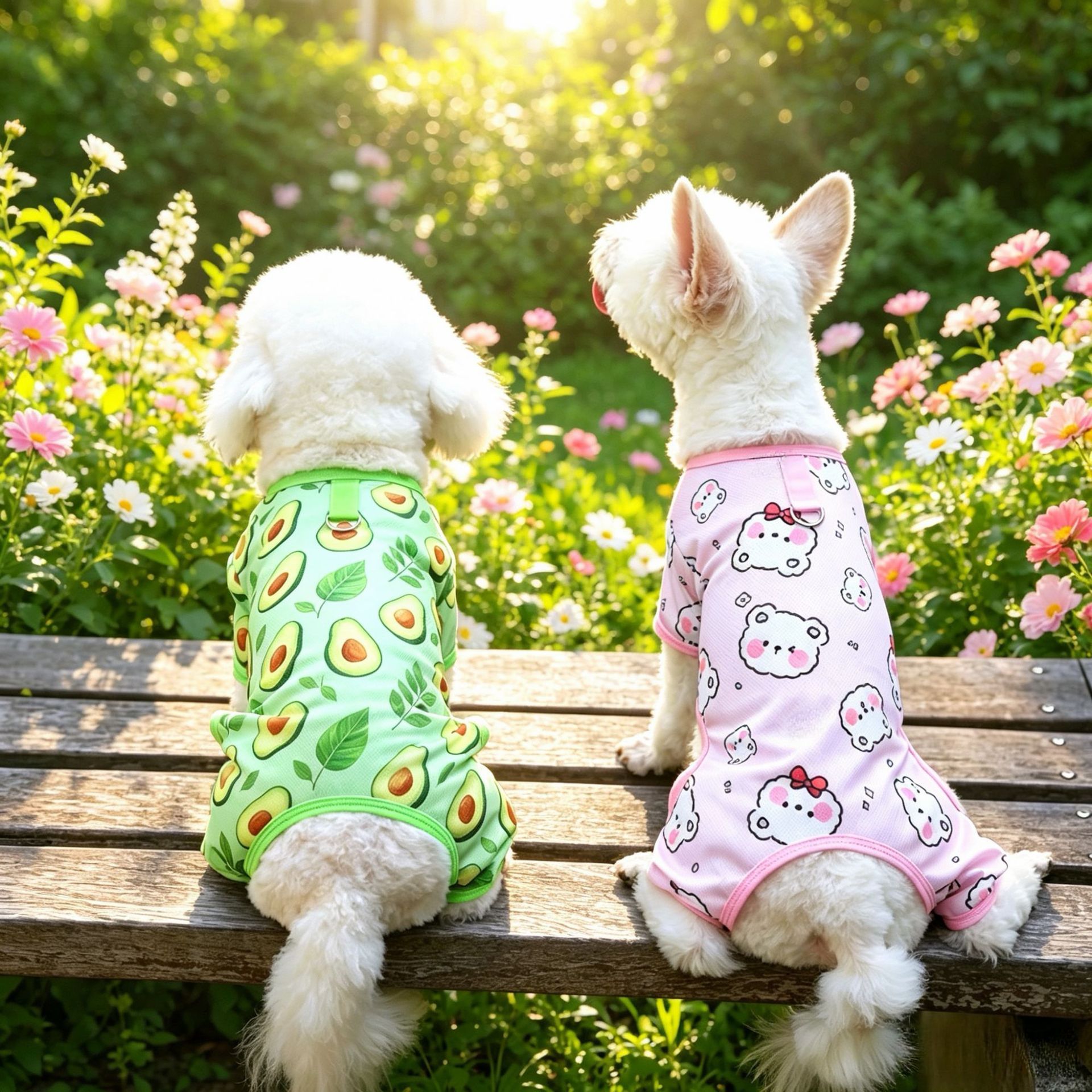 Pet Dog Summer Mesh Clothing Harry Kennel Four-legged jacket with traction view 4