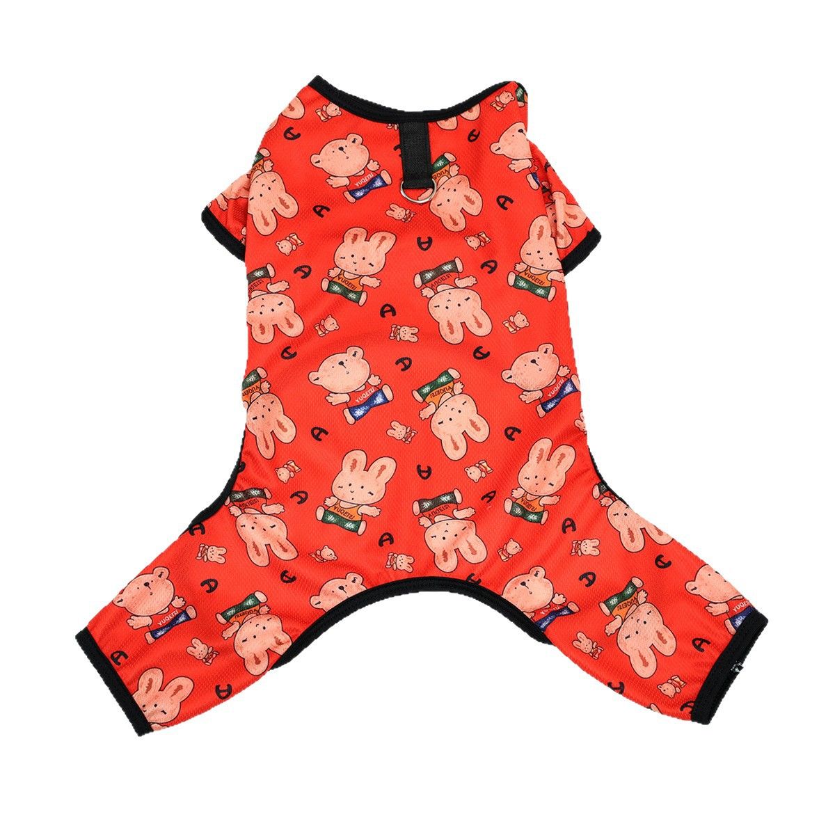 Pet Dog Summer Mesh Clothing Harry Kennel Four-legged jacket with traction view 6