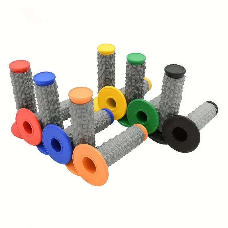Art Forest Off Road Motorcycle Handlebar Grips Rubber Yellow view 2