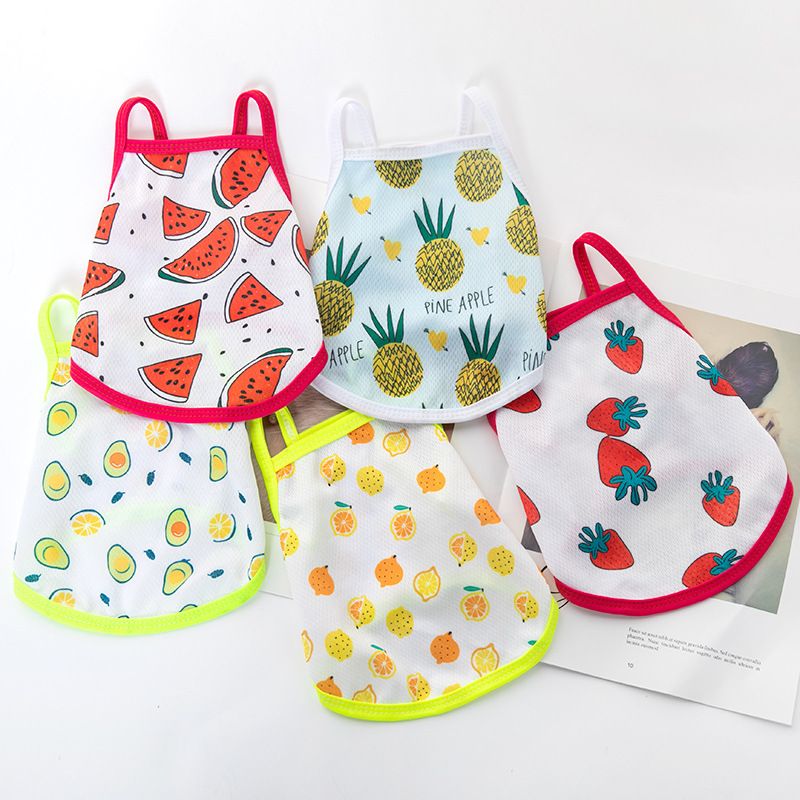 Lele Meow Pet Vest Summer Polyester Camisole-green dinosaur view 3